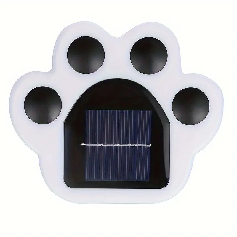 Wireless Solar Garden Lighting In Paw Print Design
