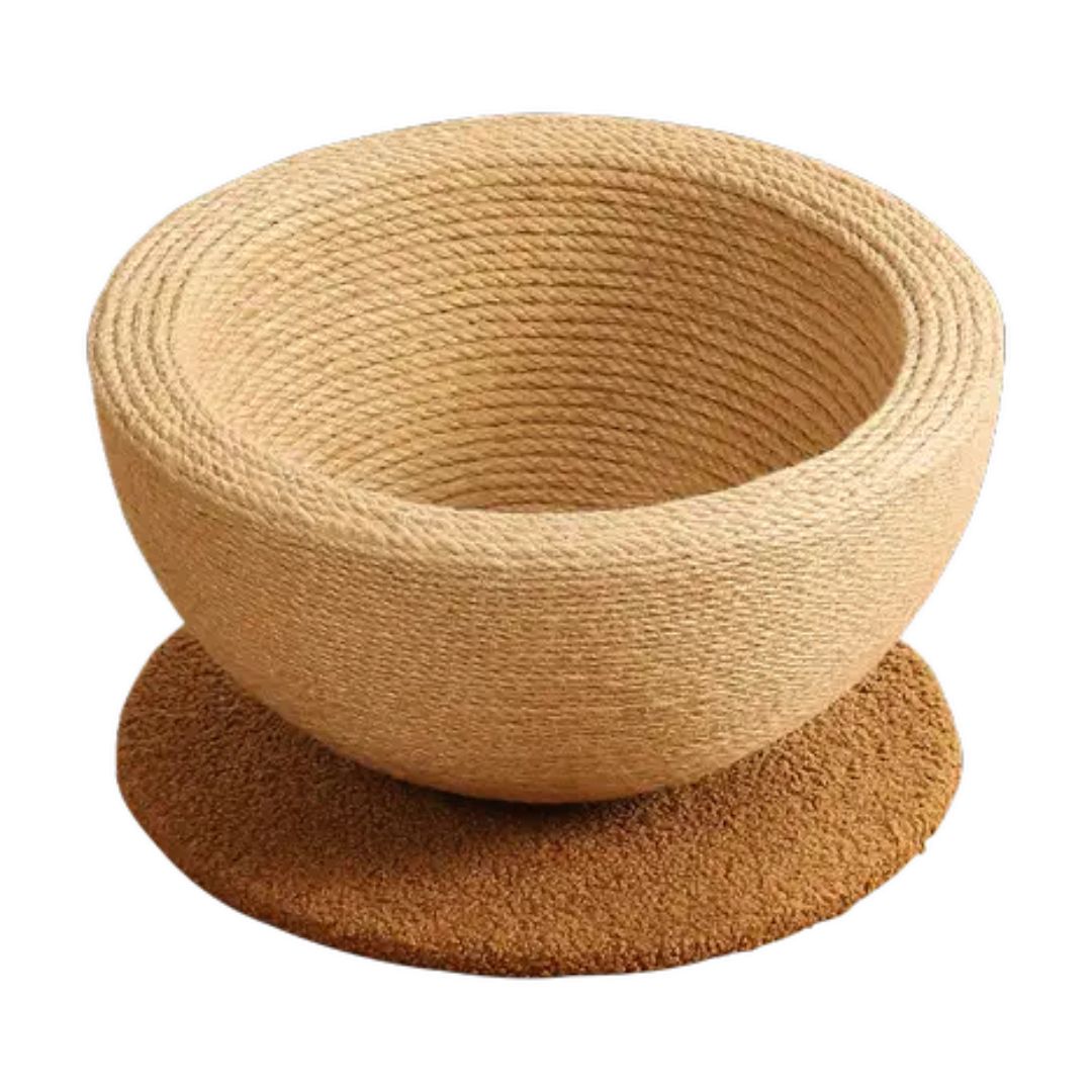Cat Scratching And Sleeping Ball Made Of Sisal