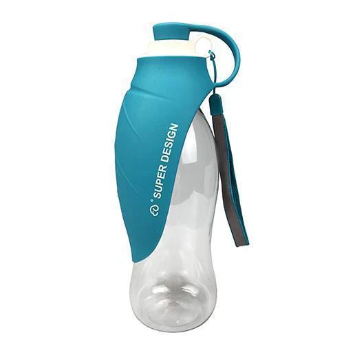 Portable Water Bottle For Dogs With Integrated Bowl