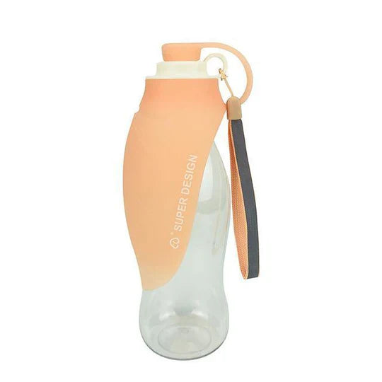 Portable Water Bottle For Dogs With Integrated Bowl