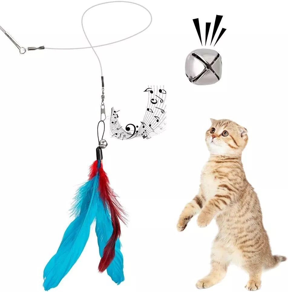 Cat Fishing Set - Interactive Toy With Feathers & Pendants