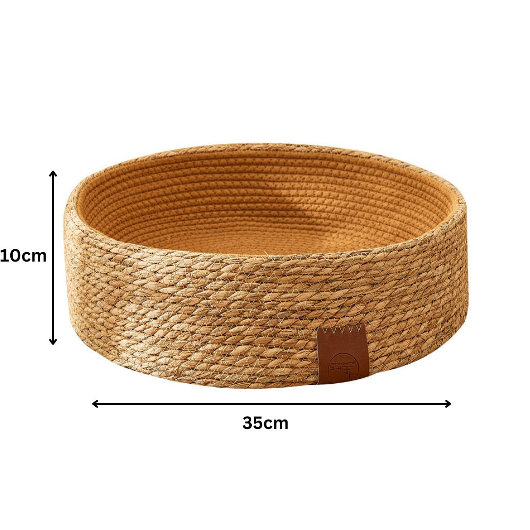 Hand - Woven Rattan Cat Scratching Bed
