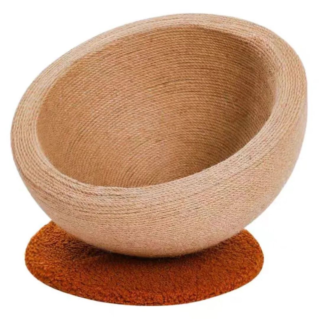 Cat Scratching And Sleeping Ball Made Of Sisal