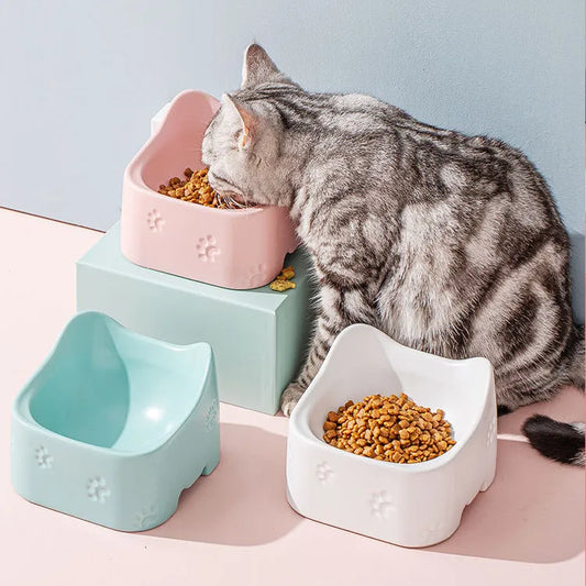 Elevated Feeding Bowl For Cats - Ergonomic And Non - Slip Design