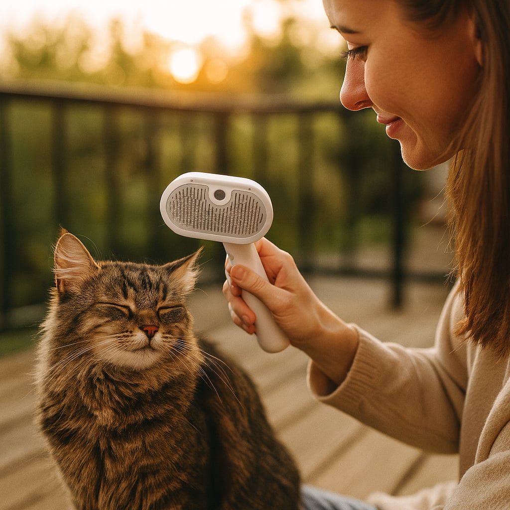 Premium Cat Steam Brush