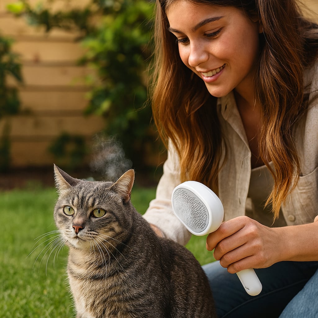 Premium Cat Steam Brush