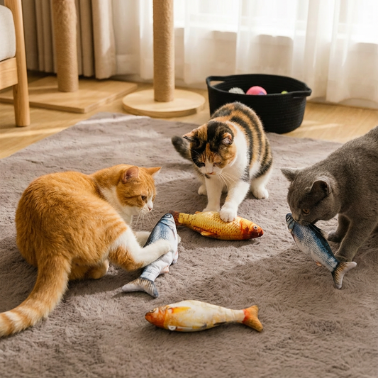 Interactive Wiggly Fish Cat Toy