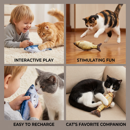Interactive Wiggly Fish Cat Toy