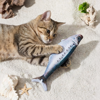 Interactive Wiggly Fish Cat Toy