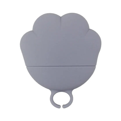 Silicone Food Dispenser For Pets - Flexible Can Opener And Spoon In Paw Shape