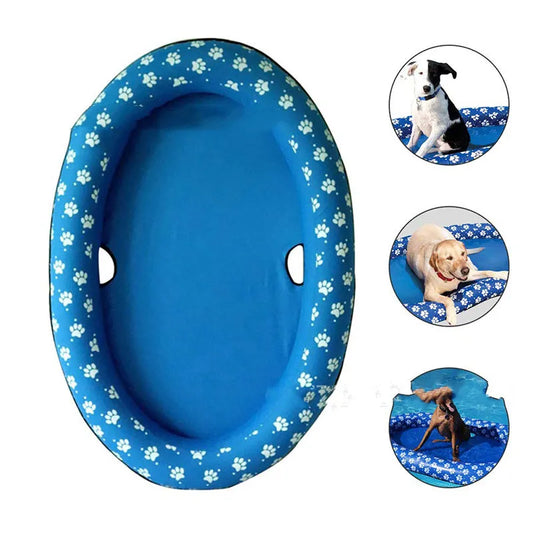 Dog Bathtub - Inflatable Dog Bathtub For Pets With Flower Pattern For Indoors And Outdoors
