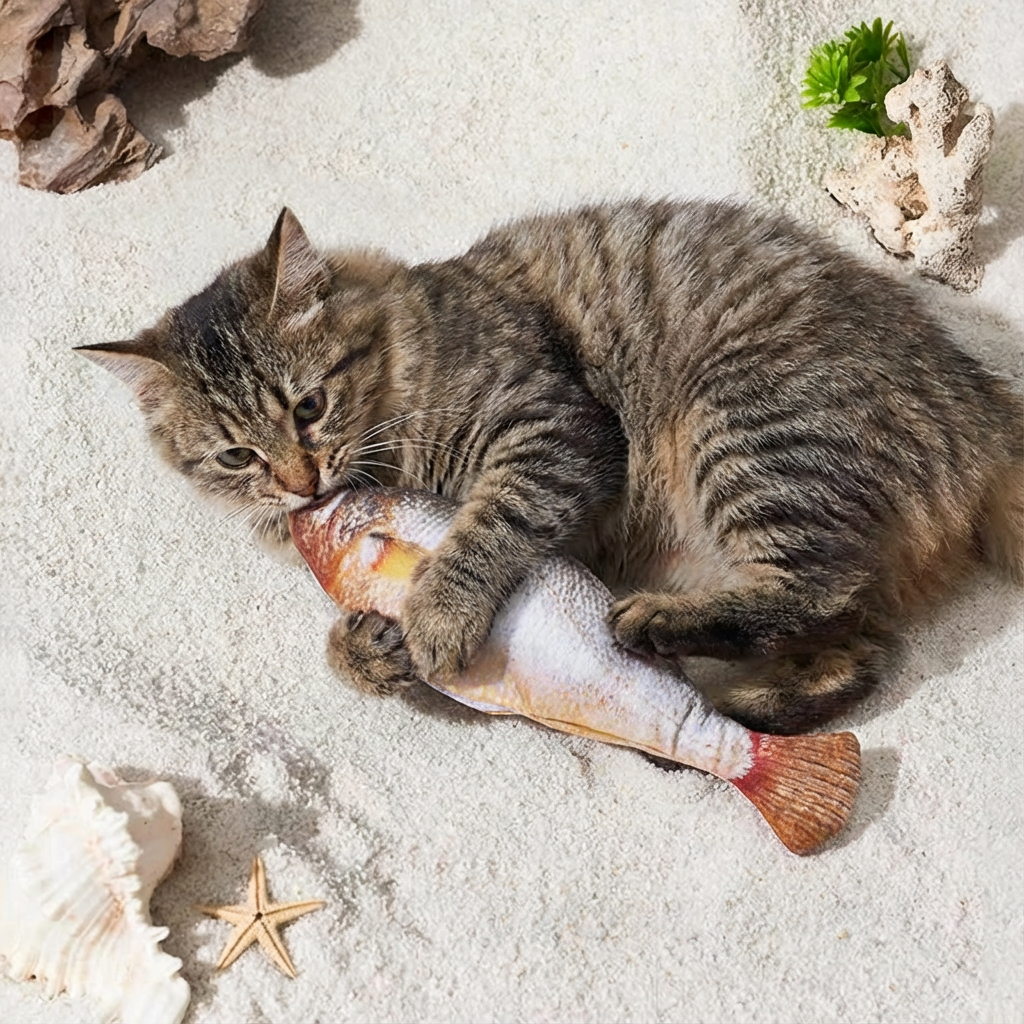 Interactive Wiggly Fish Cat Toy