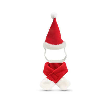 Christmas Hat with Scarf for Pets