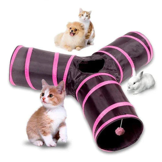 Bequee 3 - Way Foldable Pet Tunnel