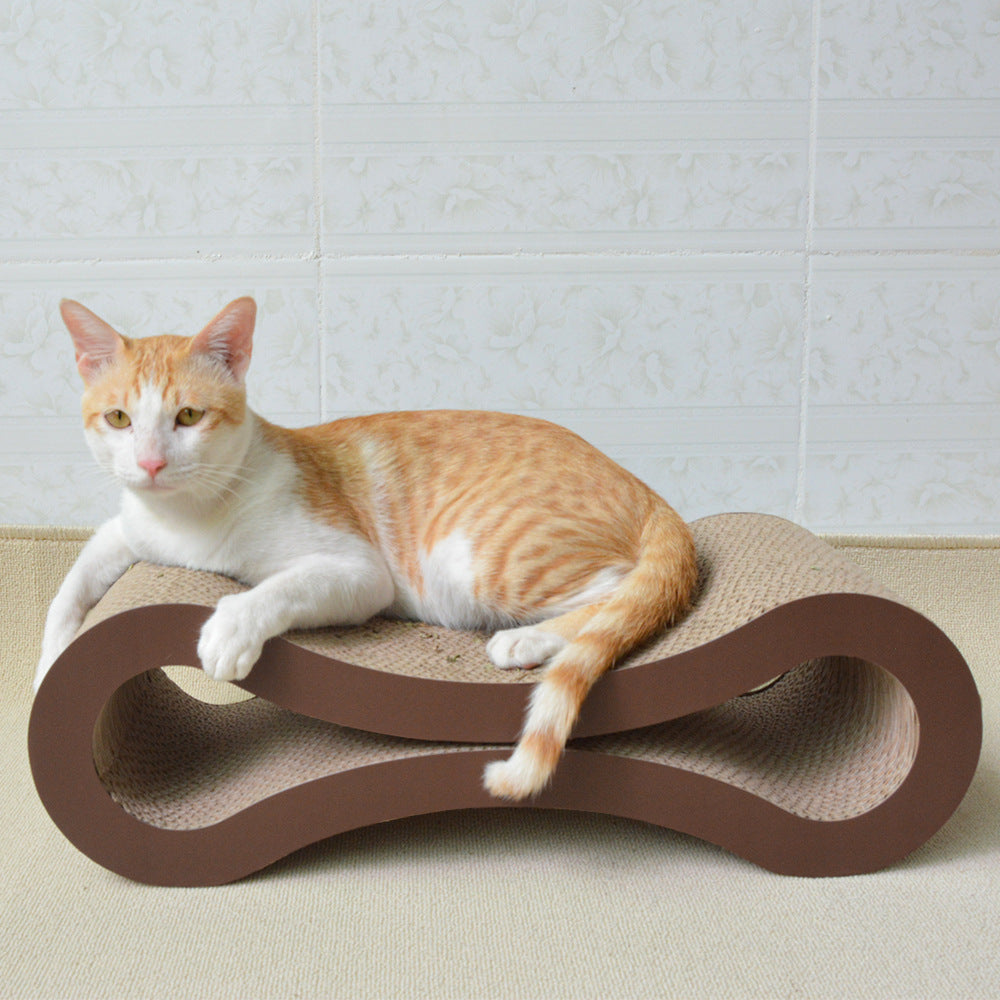Luxurious Infinity Cardboard Cat Scratching Bed