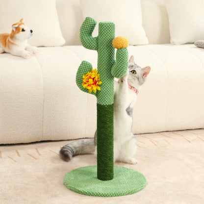 Cat Cactus Scratching Post Made From Sisal
