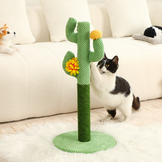 Cat Cactus Scratching Post Made From Sisal