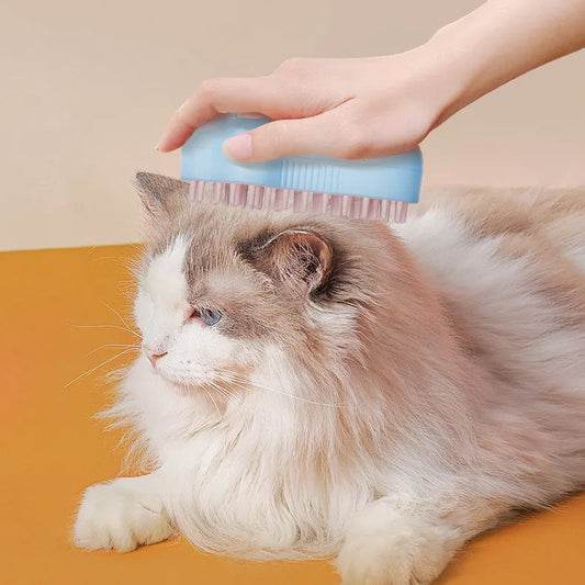 Electric Cat Brush With Massage Function For Gentle Coat Care