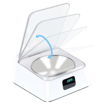 Automatic Food Dispenser For Cats With Digital Display And Lid