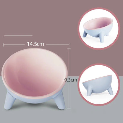 Elevated Feeding Bowl For Cats And Dogs - Ergonomic Design