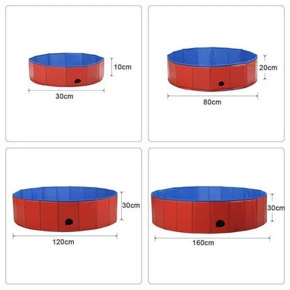 Folding Dog Pool For Garden And Outdoor Use