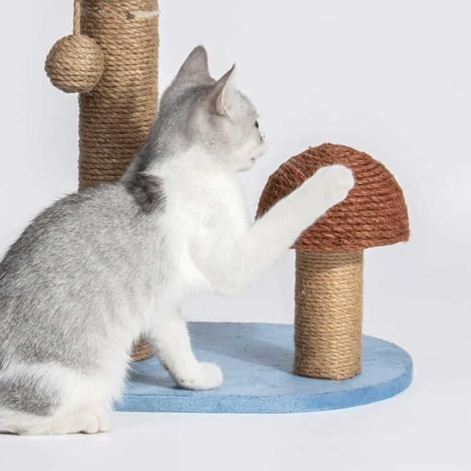Cat Palm/Mushroom Scratching Post Made Of Sisal