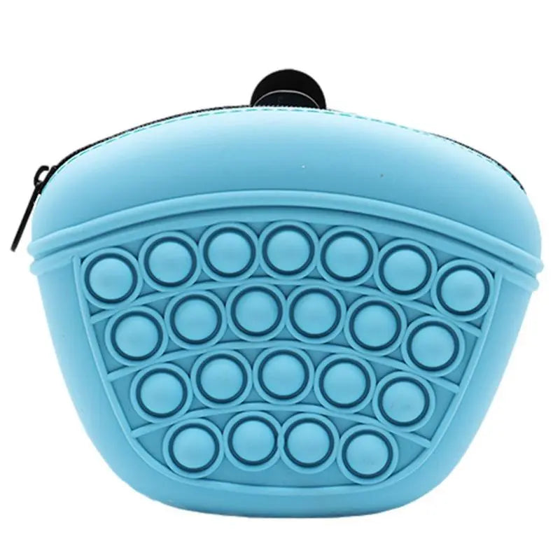Pop - It Keychain With Zip - Stress Relief Toy And Storage Bag