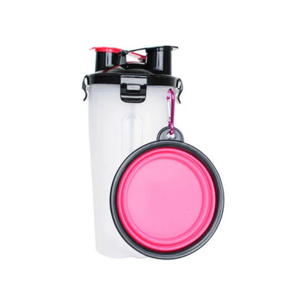 2 - In-1 Portable Water And Food Bottle For Pets