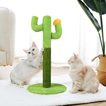Cat Cactus Scratching Post Made From Sisal
