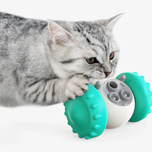Interactive Feeding Toy With Wheels For Pets