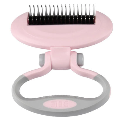 Ergonomic Pet De - Matting Brush With 360 ° Rotating Head For Gentle Coat Care
