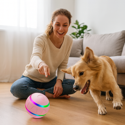 Durable and Long-Lasting Self-Rolling Dog Ball
