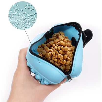 Pop - It Keychain With Zip - Stress Relief Toy And Storage Bag