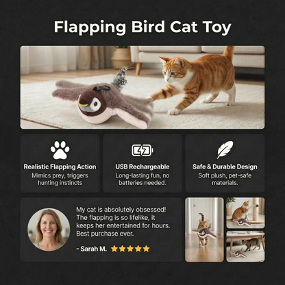 Flapping Bird Cat Toy