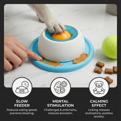 Interactive Lick Mat Slow Feeder Enrichement Toy for Dogs