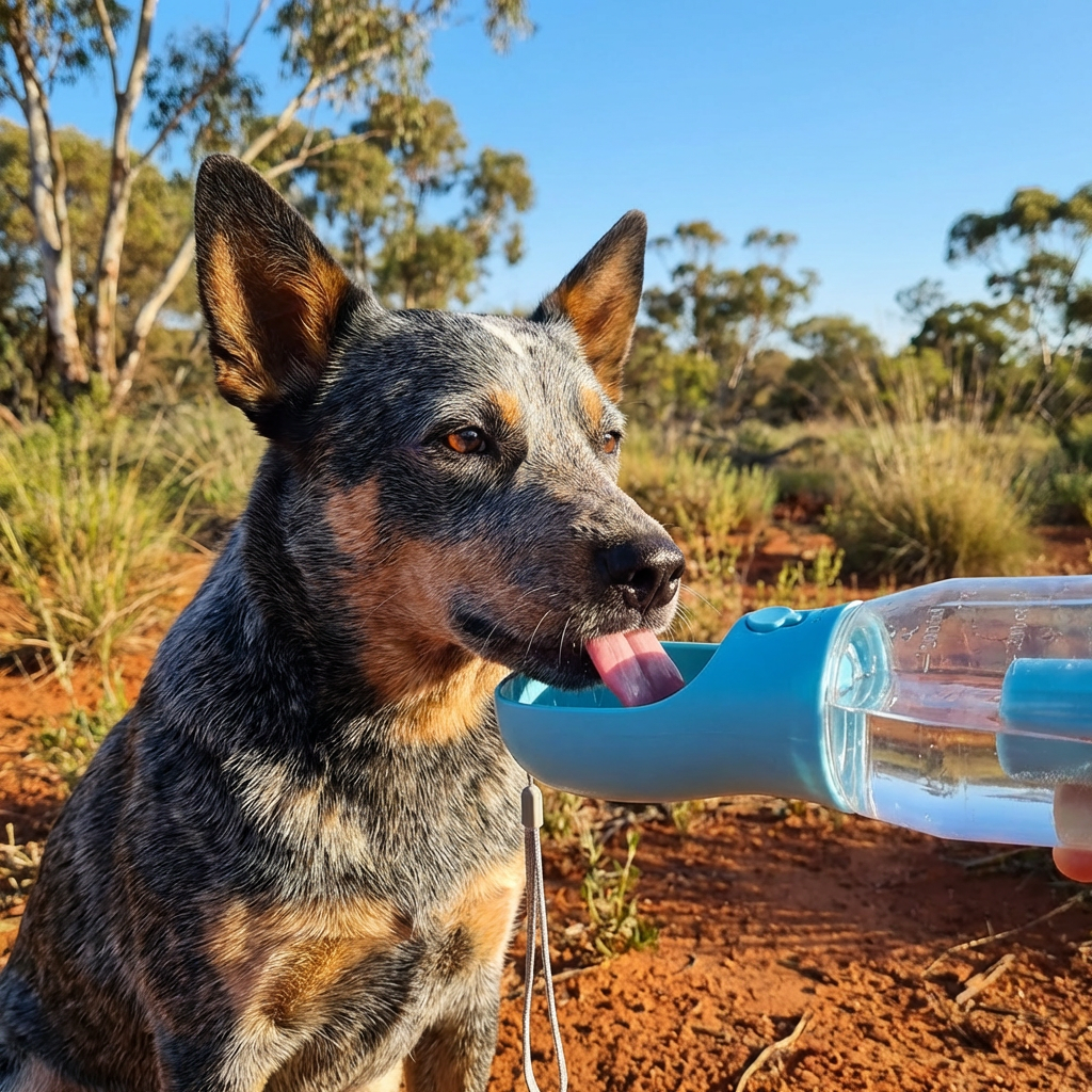 3-in-1 Dog Water Bottle – Travel Bottle with Food Container