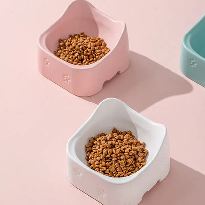 Elevated Feeding Bowl For Cats - Ergonomic And Non - Slip Design