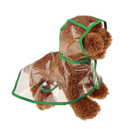 Transparent Waterproof Dog Rain Jacket