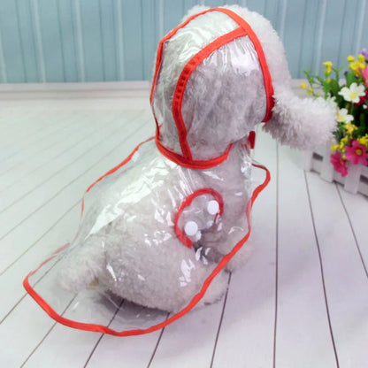 Transparent Waterproof Dog Rain Jacket