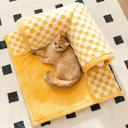2in1 Cat Tunnel Play Bed