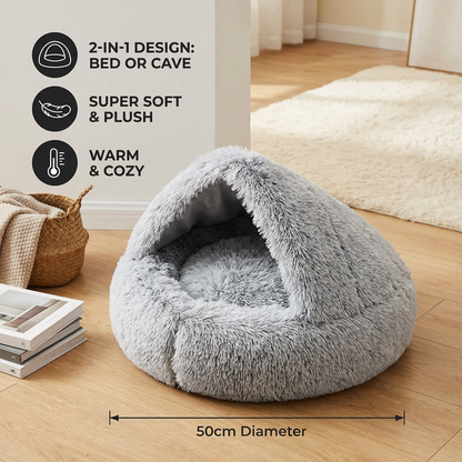 2-in-1 Cat Cuddle Cave