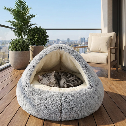 2-in-1 Cat Cuddle Cave