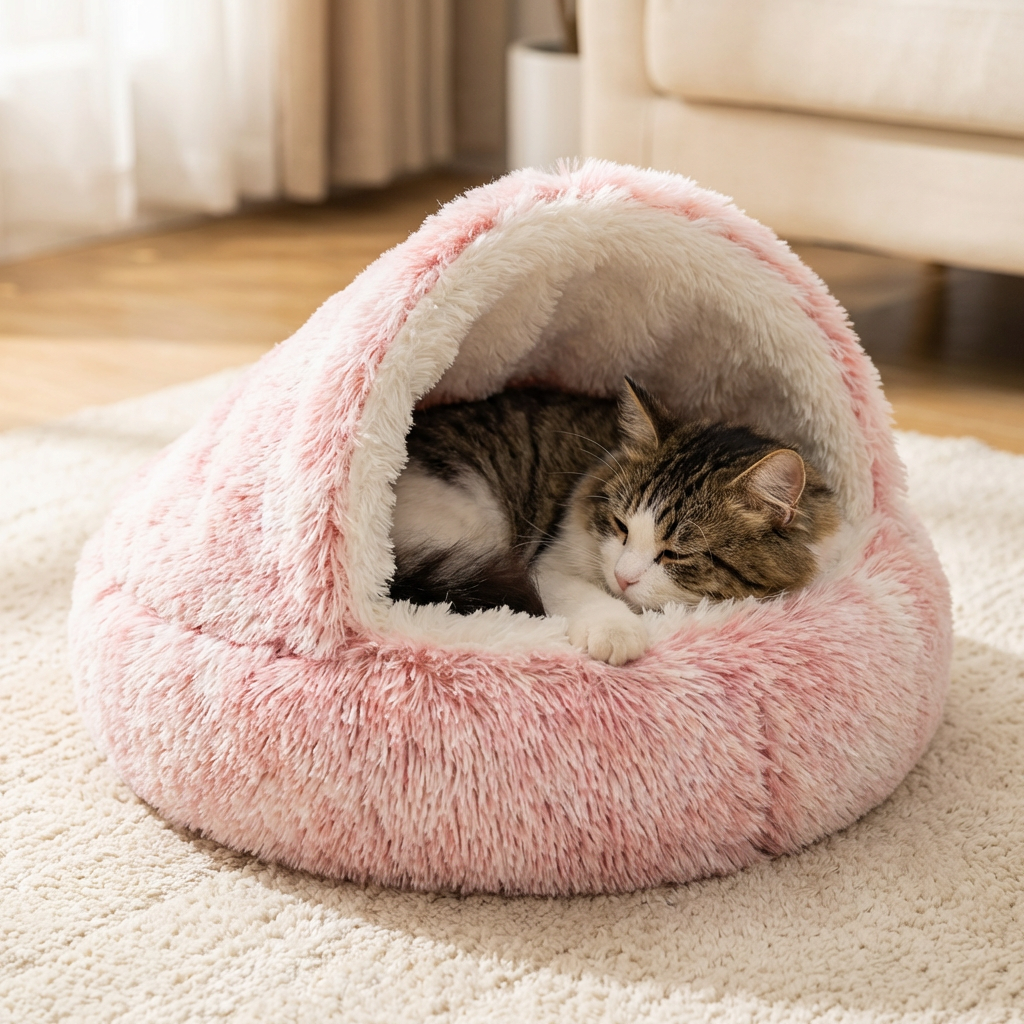 2-in-1 Cat Cuddle Cave