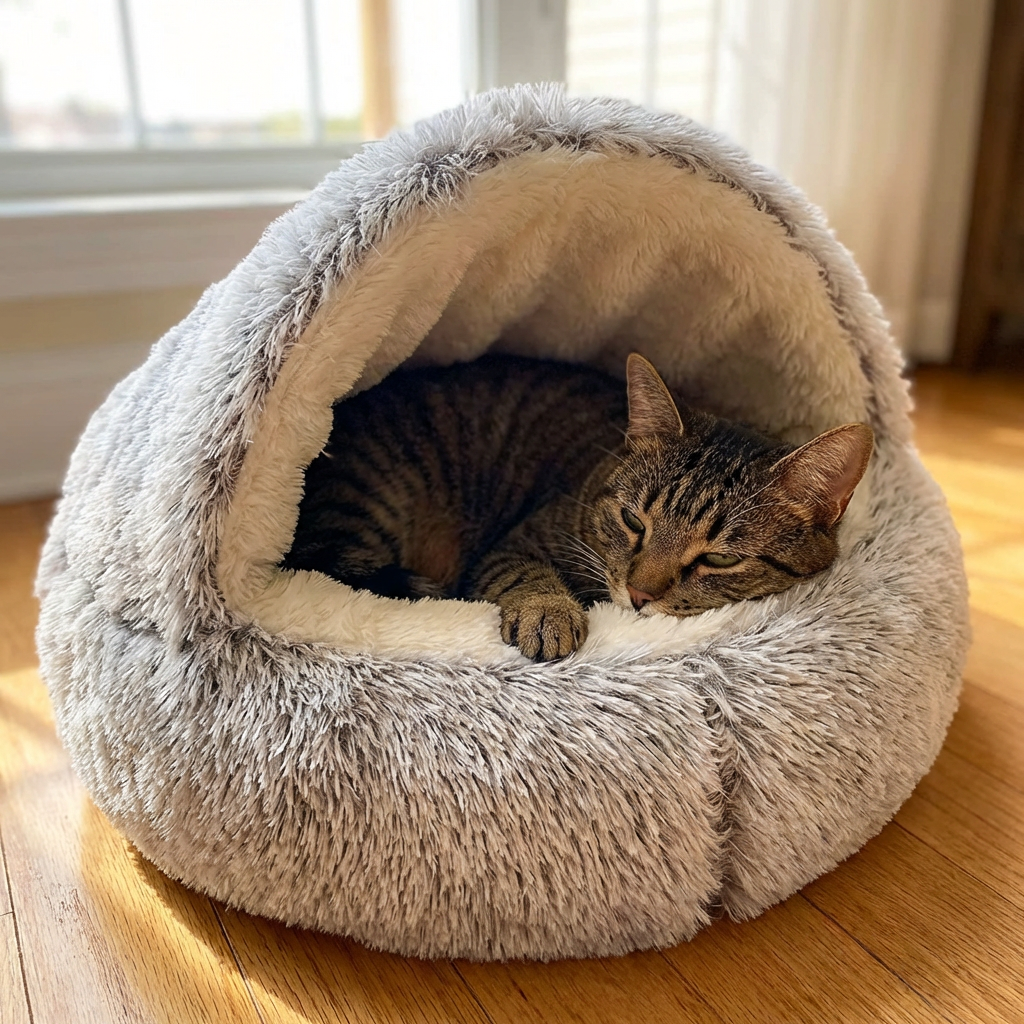 2-in-1 Cat Cuddle Cave
