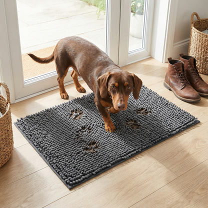 Dog Mud Mat – Super Absorbent, Non-Slip & Washable