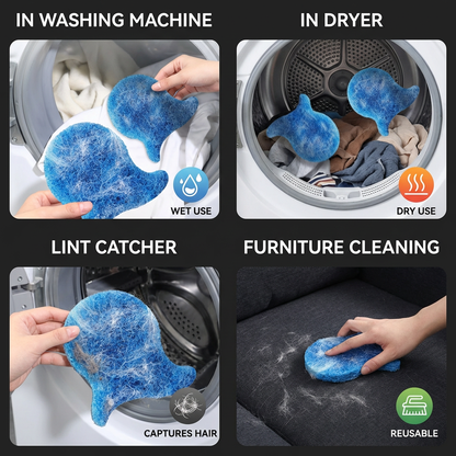 Washing Machine Pet Hair Remover – Sticky Lint Catcher for Dog & Cat