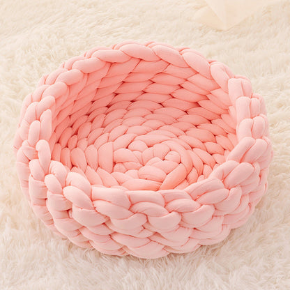 Hand - Woven Cat Basket