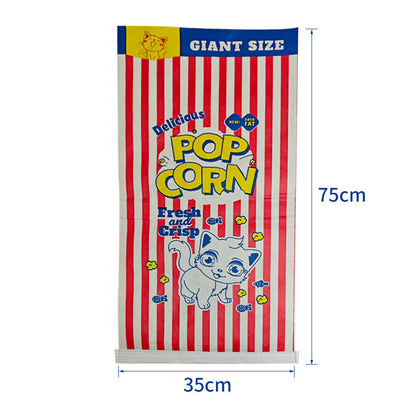 Cat Sleep & Play Cardboard Popcorn Bag