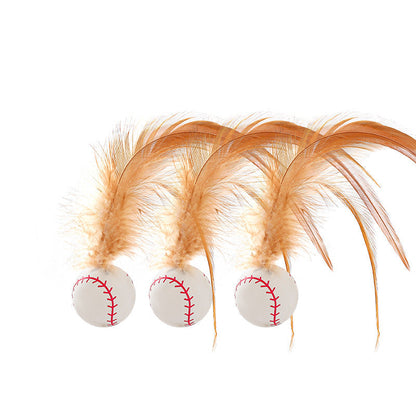 Cat Rubber Shuttlecock Toy