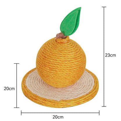 Cat Scratching Orange Made From Sisal